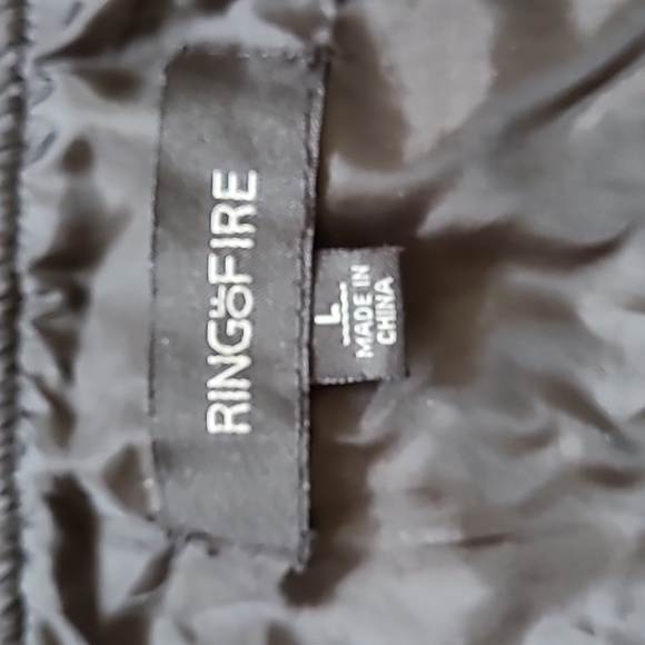 Ring of Fire Boys Jacket Hoodie in Black Size L - Picture 6 of 8